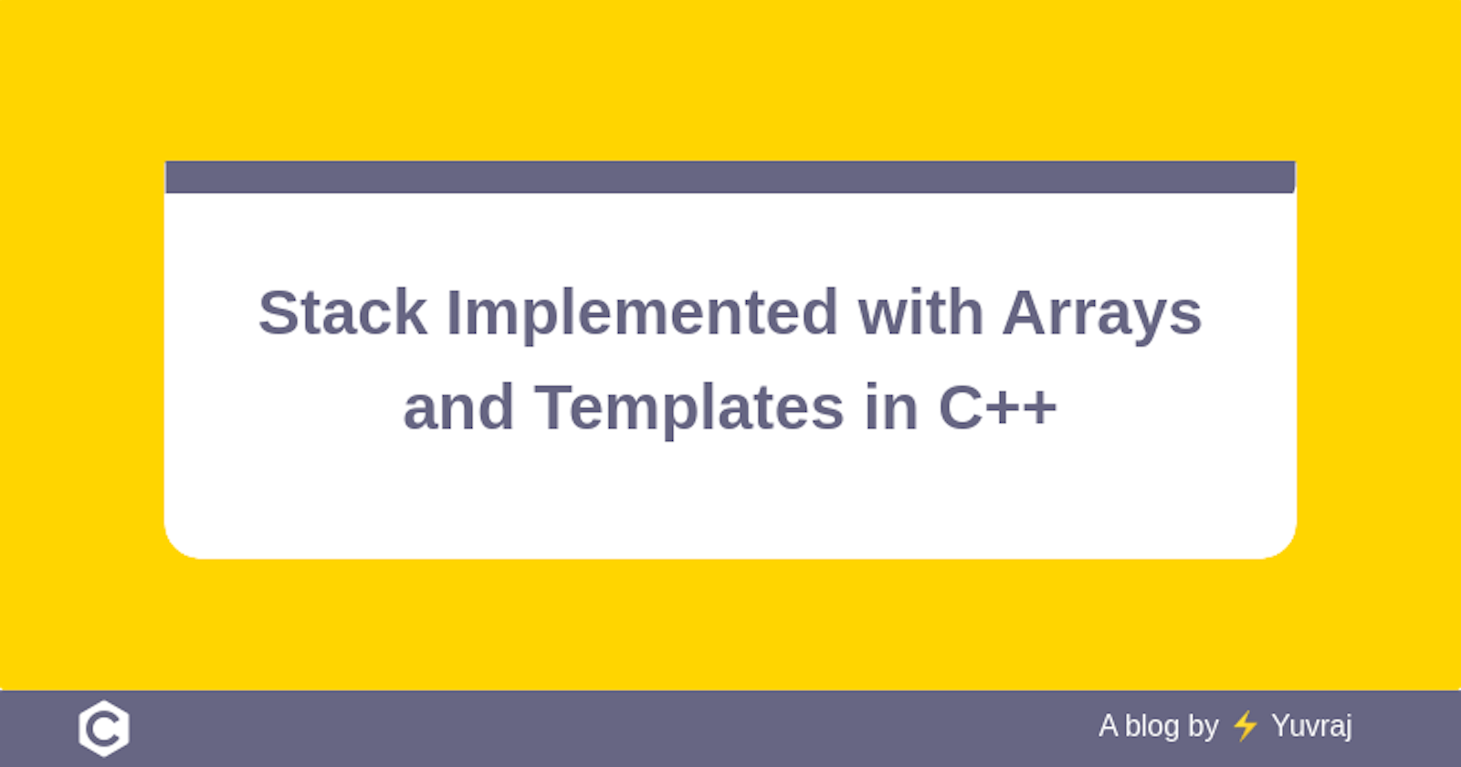 Stack Implemented with Arrays and Templates in C++