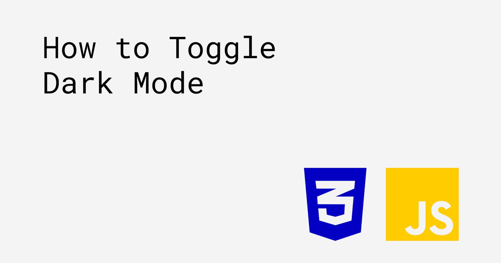 How to Toggle Dark Mode