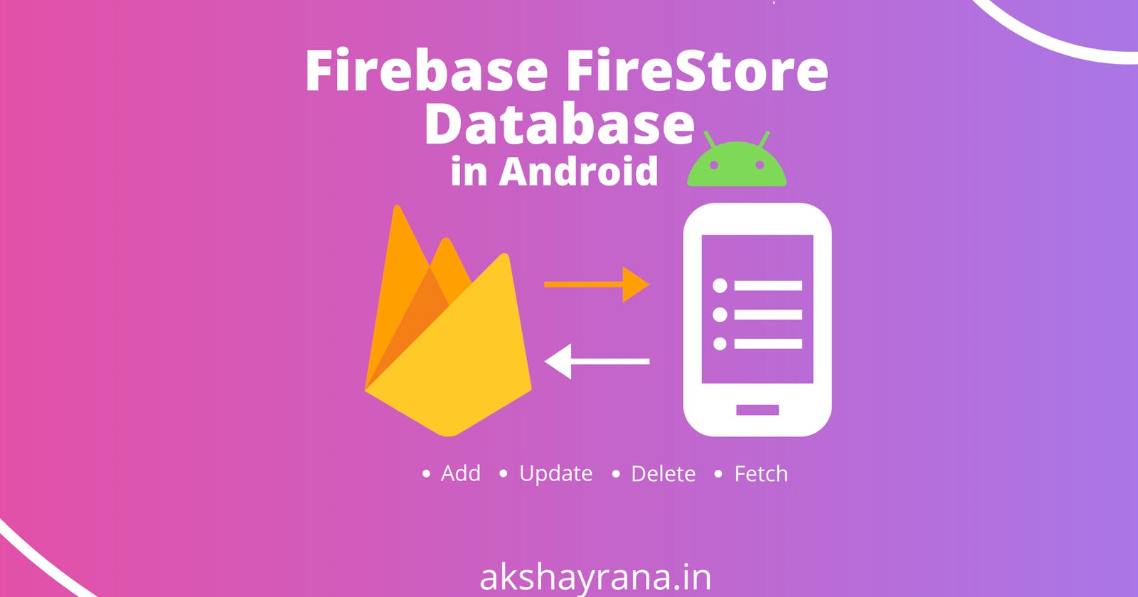 Firebase Cloud FireStore Database in Android