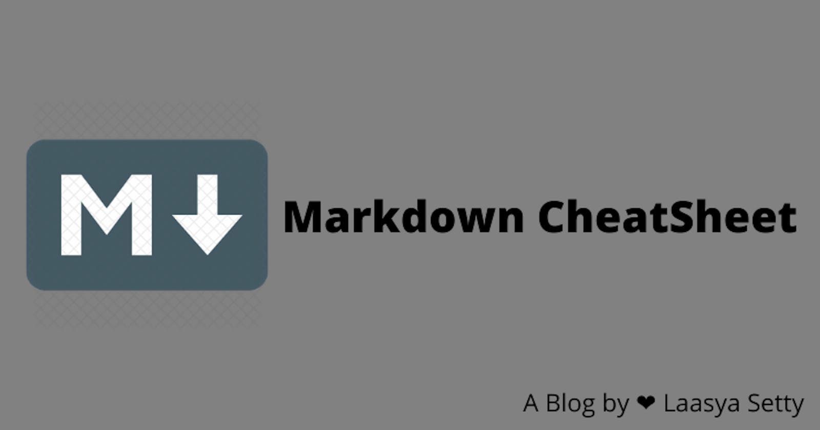 Markdown Cheatsheet to Write a Stunning Article!