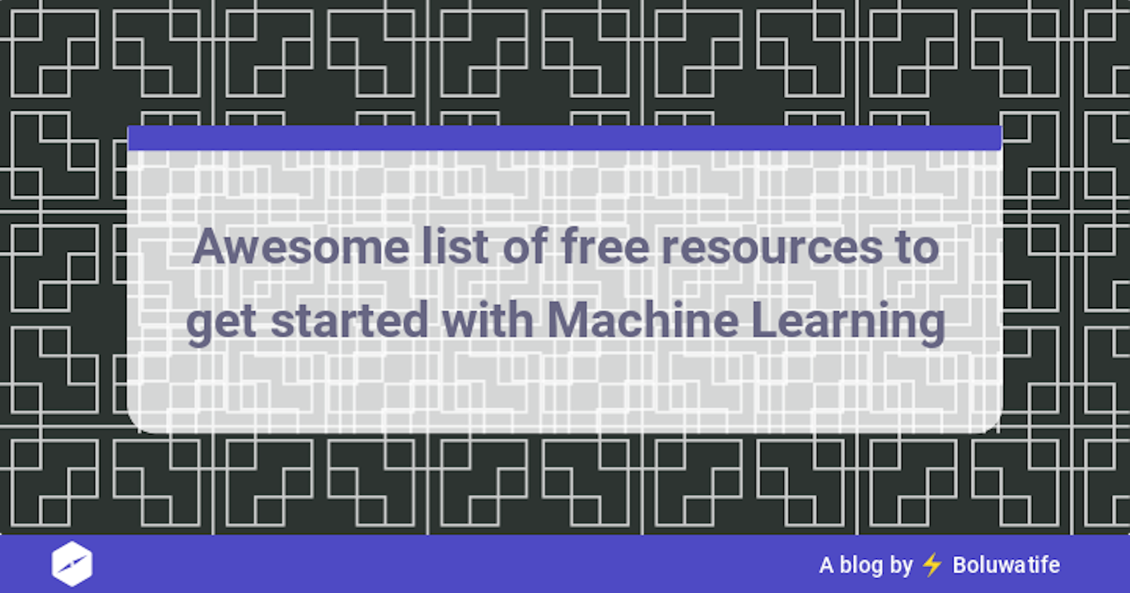 Awesome list of free resources to get started with Machine Learning