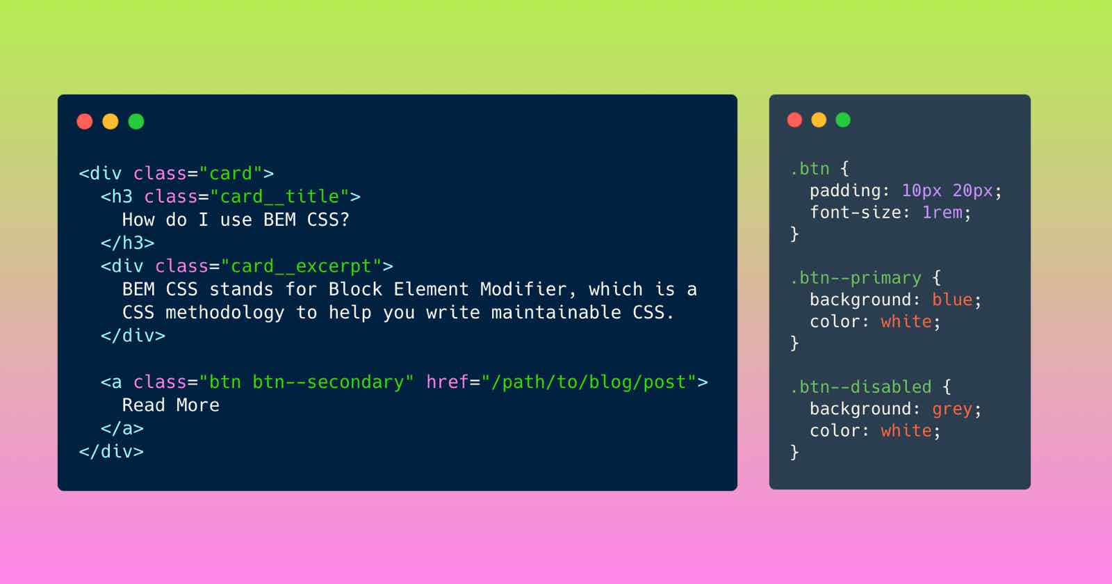 Use BEM for scalable and maintainable CSS