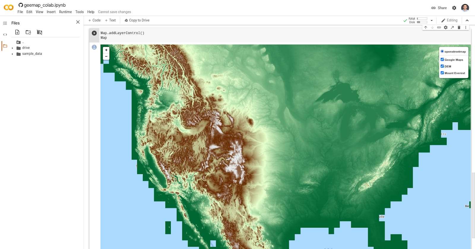 Earth Engine Tutorial #35: How to use geemap and Earth Engine in Google Colab