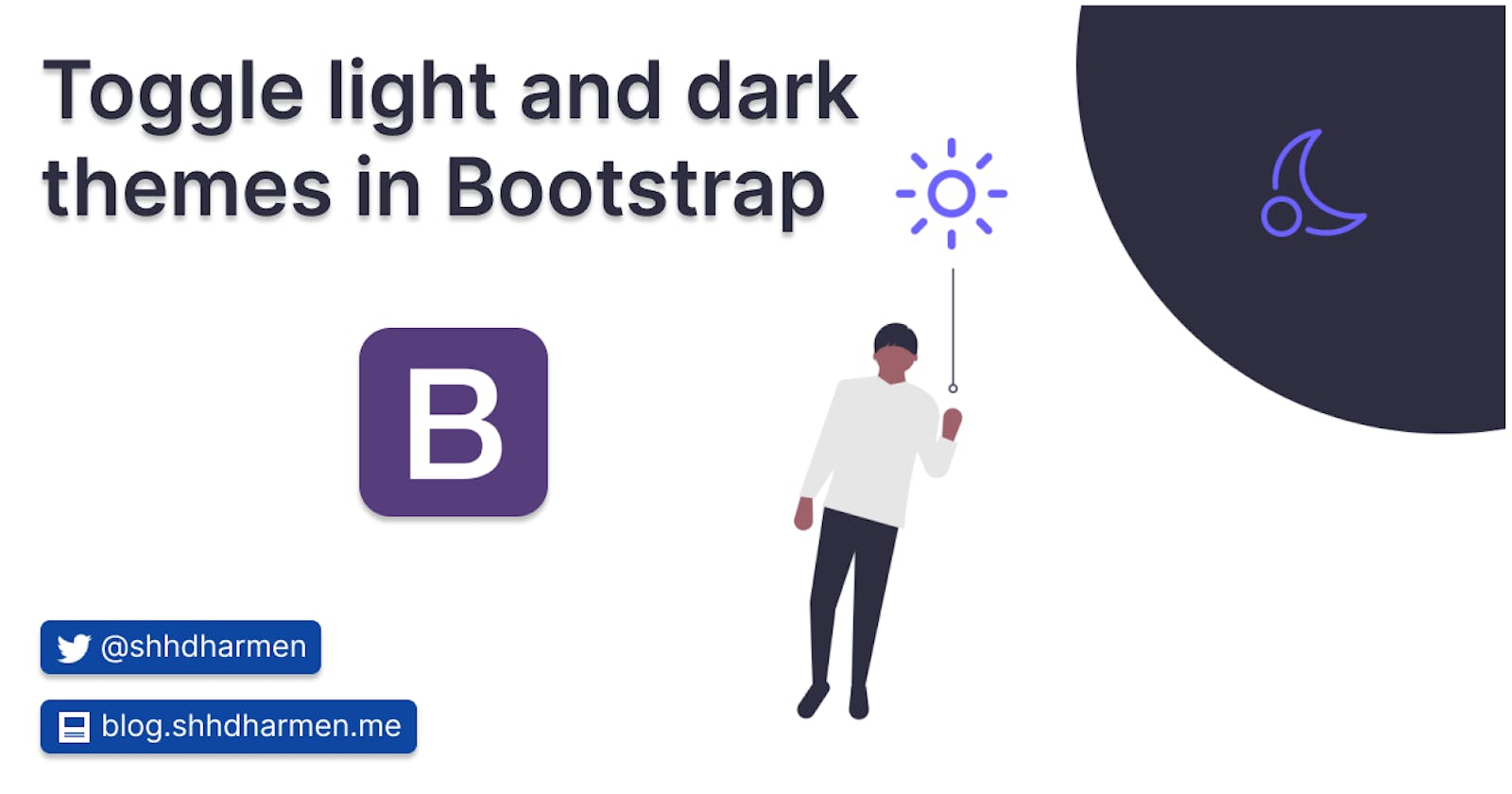 Toggle light and dark themes in Bootstrap