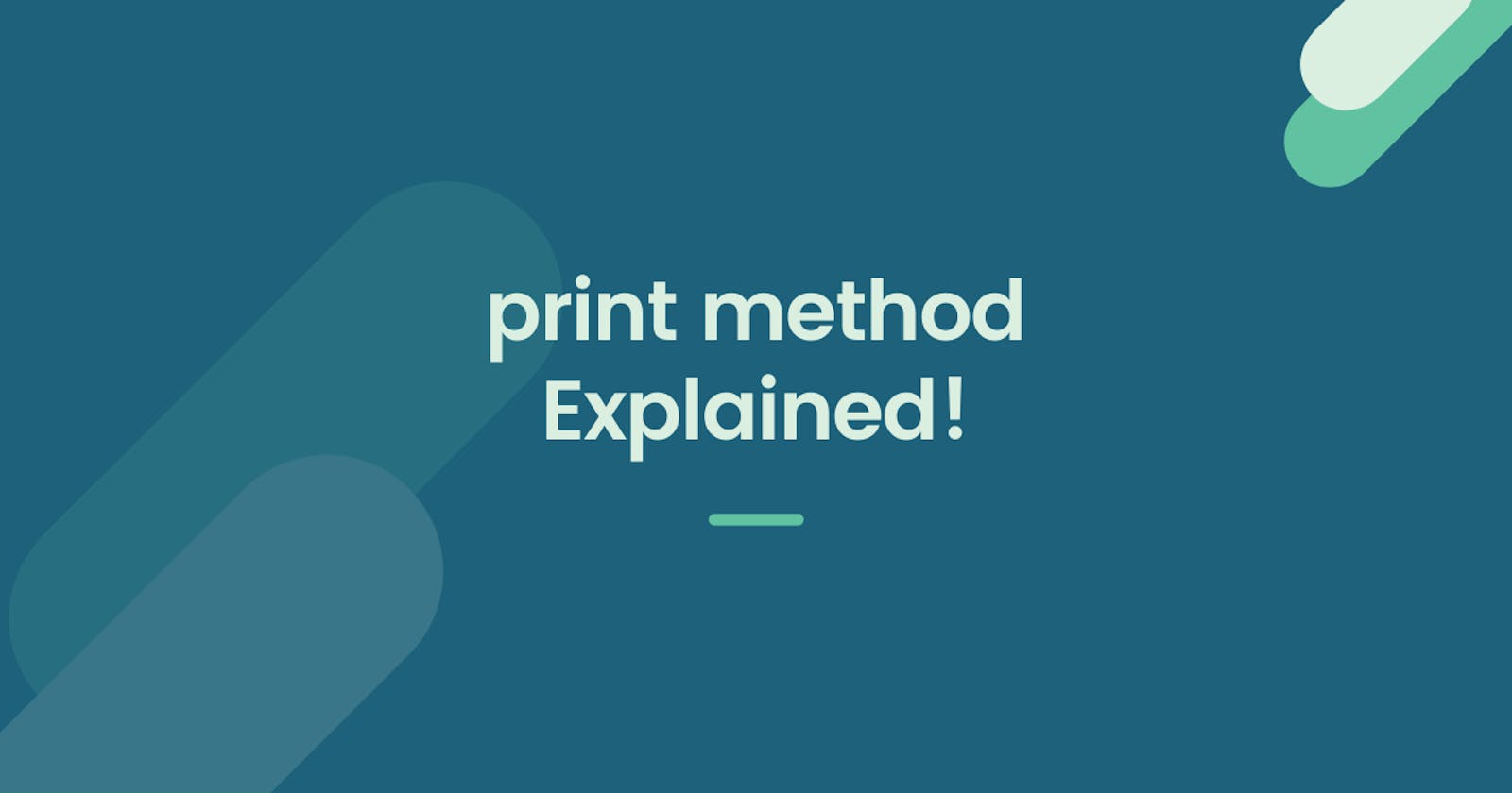 The print method in Python