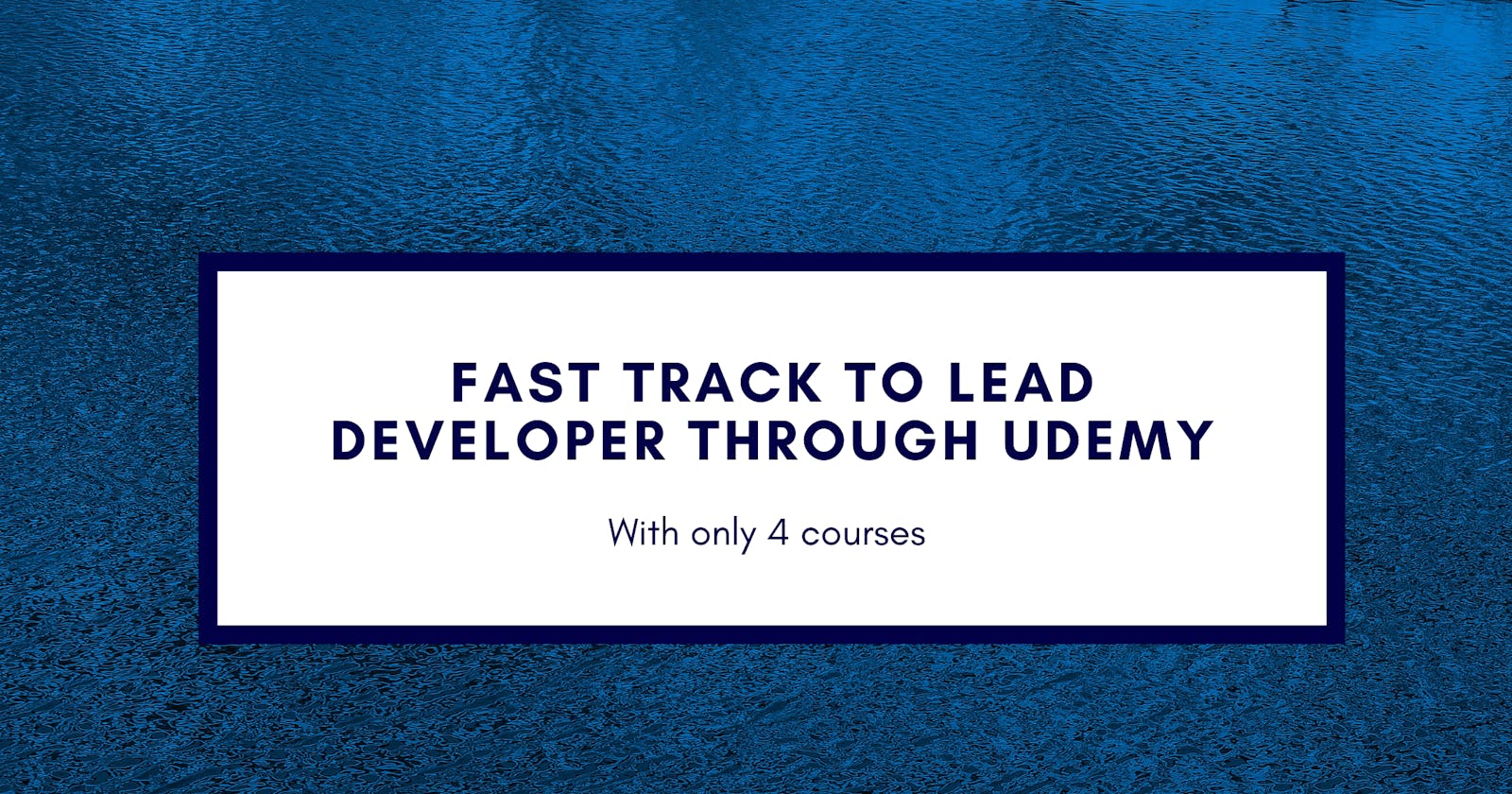 The best Udemy courses to fast forward yourself from a beginner to lead react.js developer.