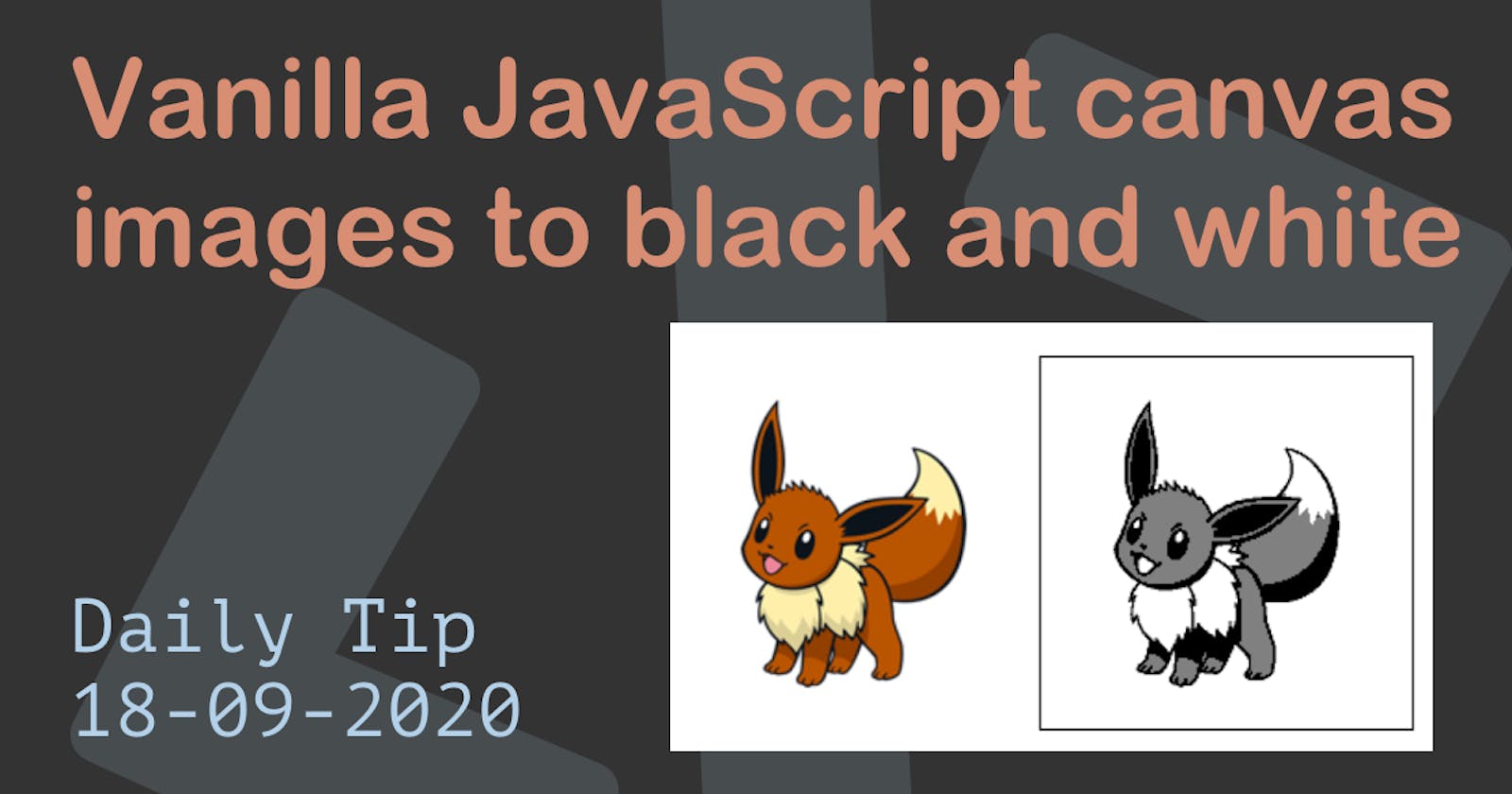 Vanilla JavaScript canvas images to black and white