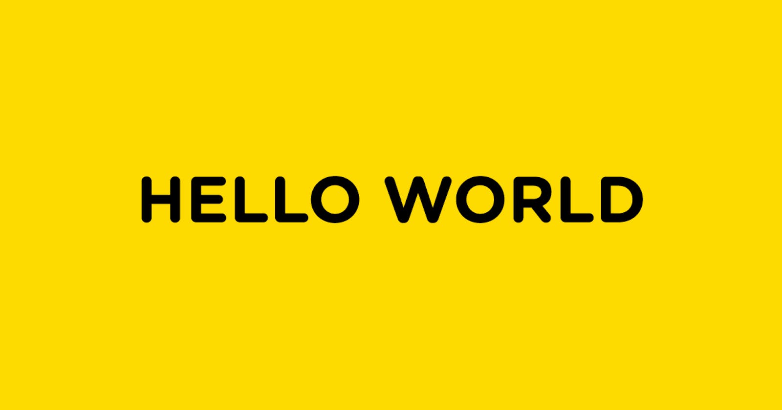 Hello World in JS !