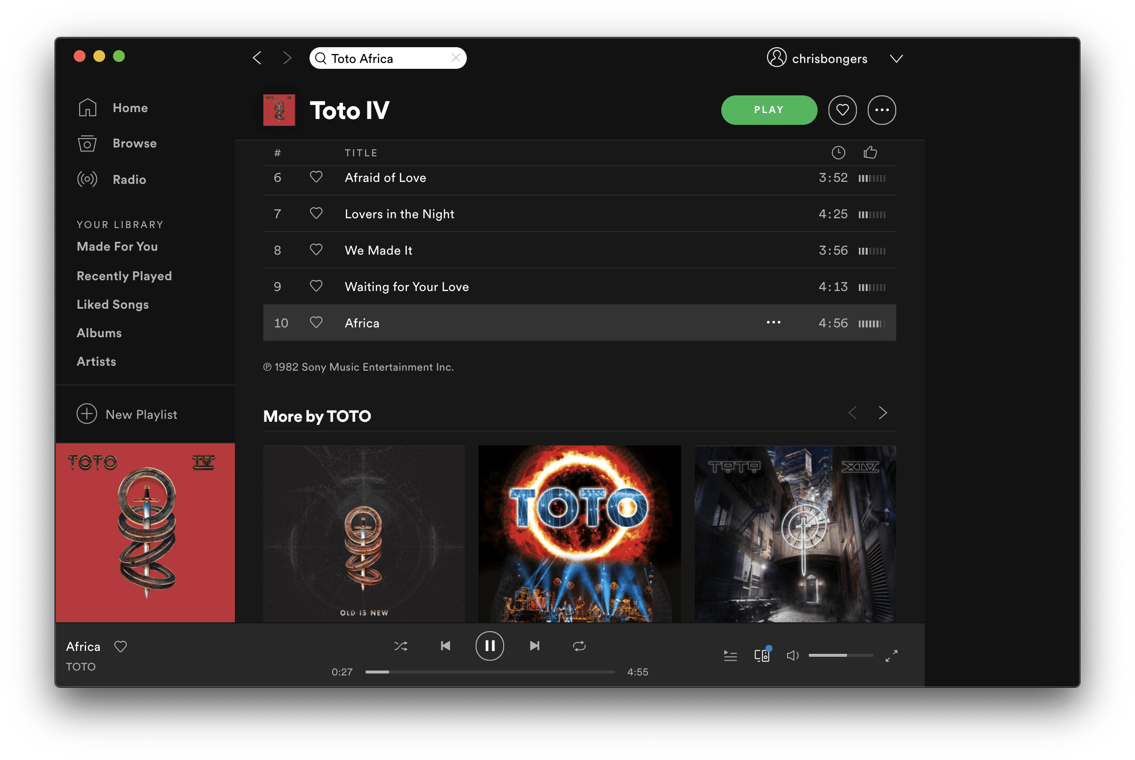 Spotify for Mac