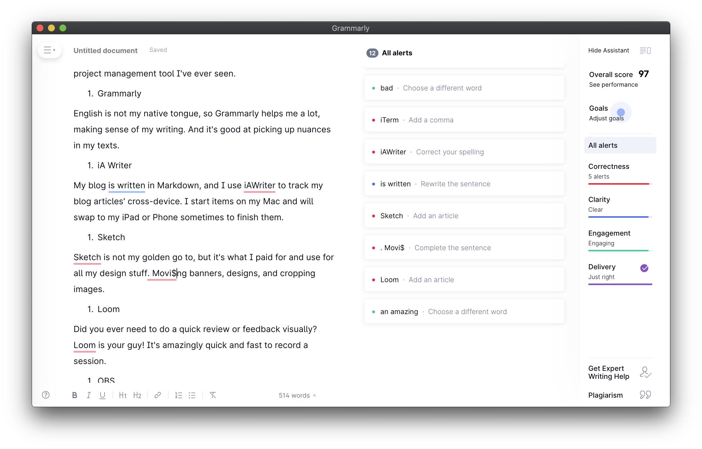 download grammarly for mac word
