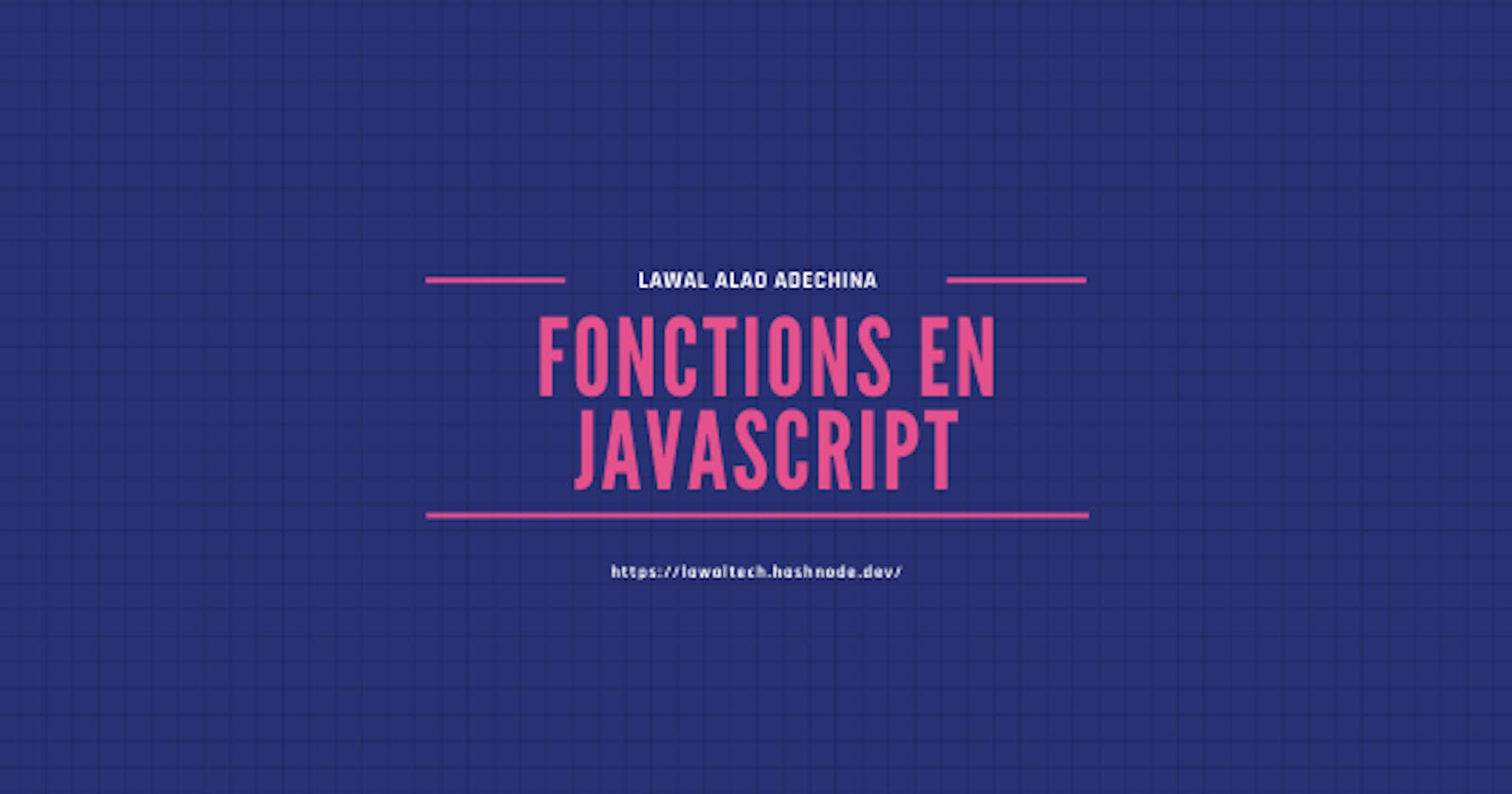 Fonctions en JavaScript