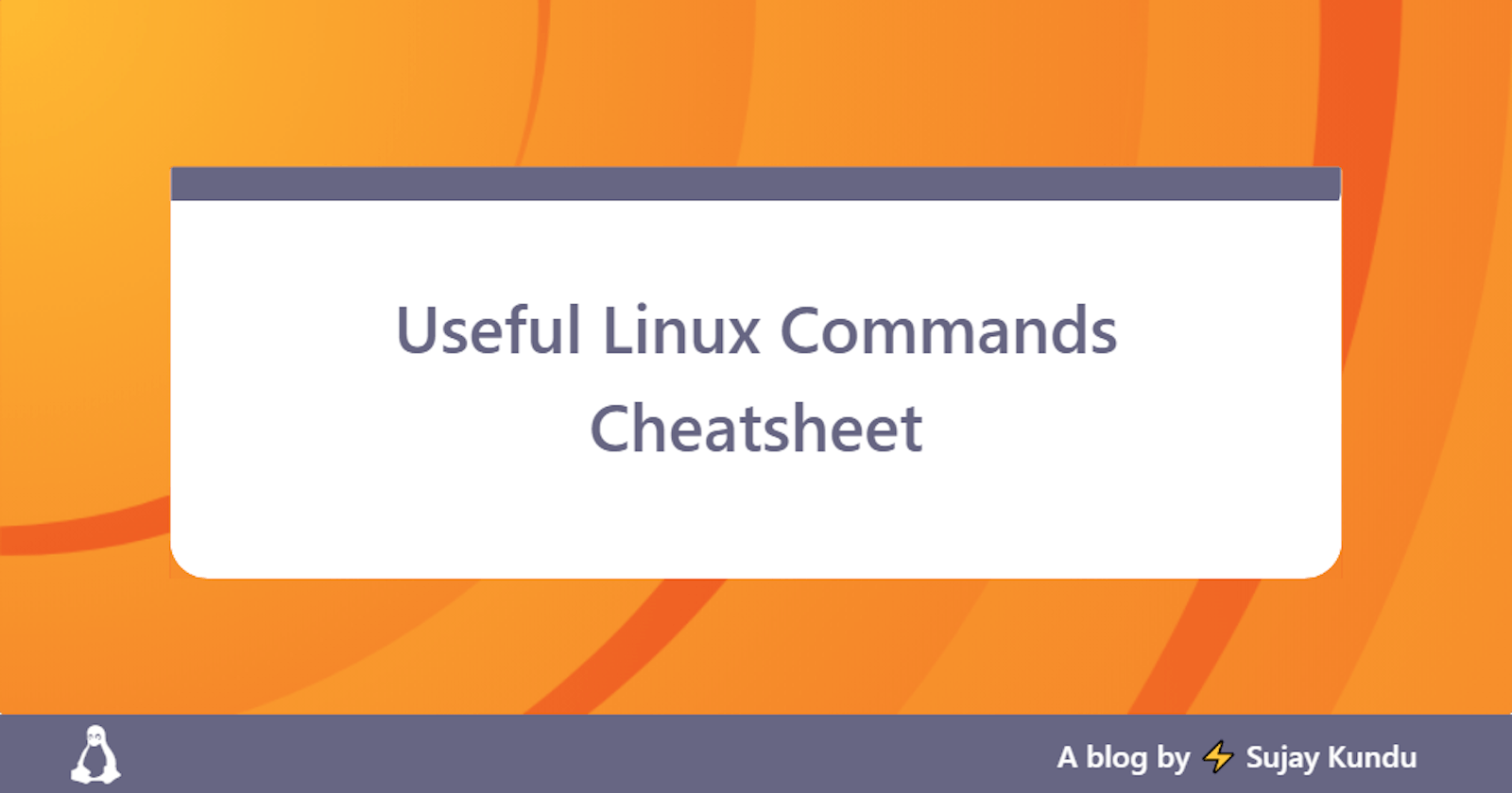 Using Linux Commands Cheatsheet