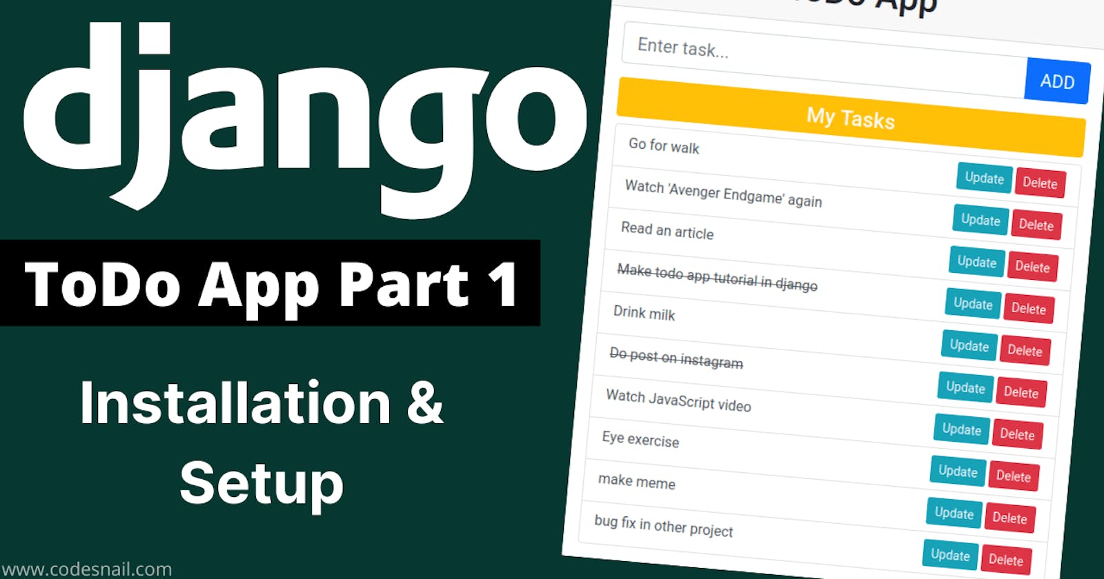 Django To-Do App Part 1: Django Installation and Setup