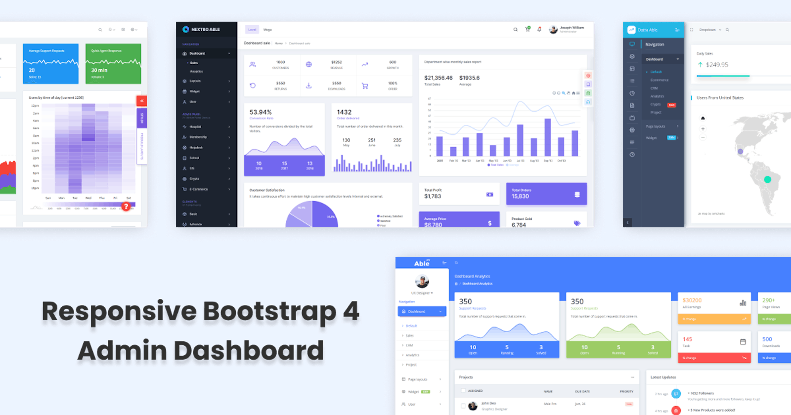 Best Responsive Bootstrap 4 admin Templates in 2020
