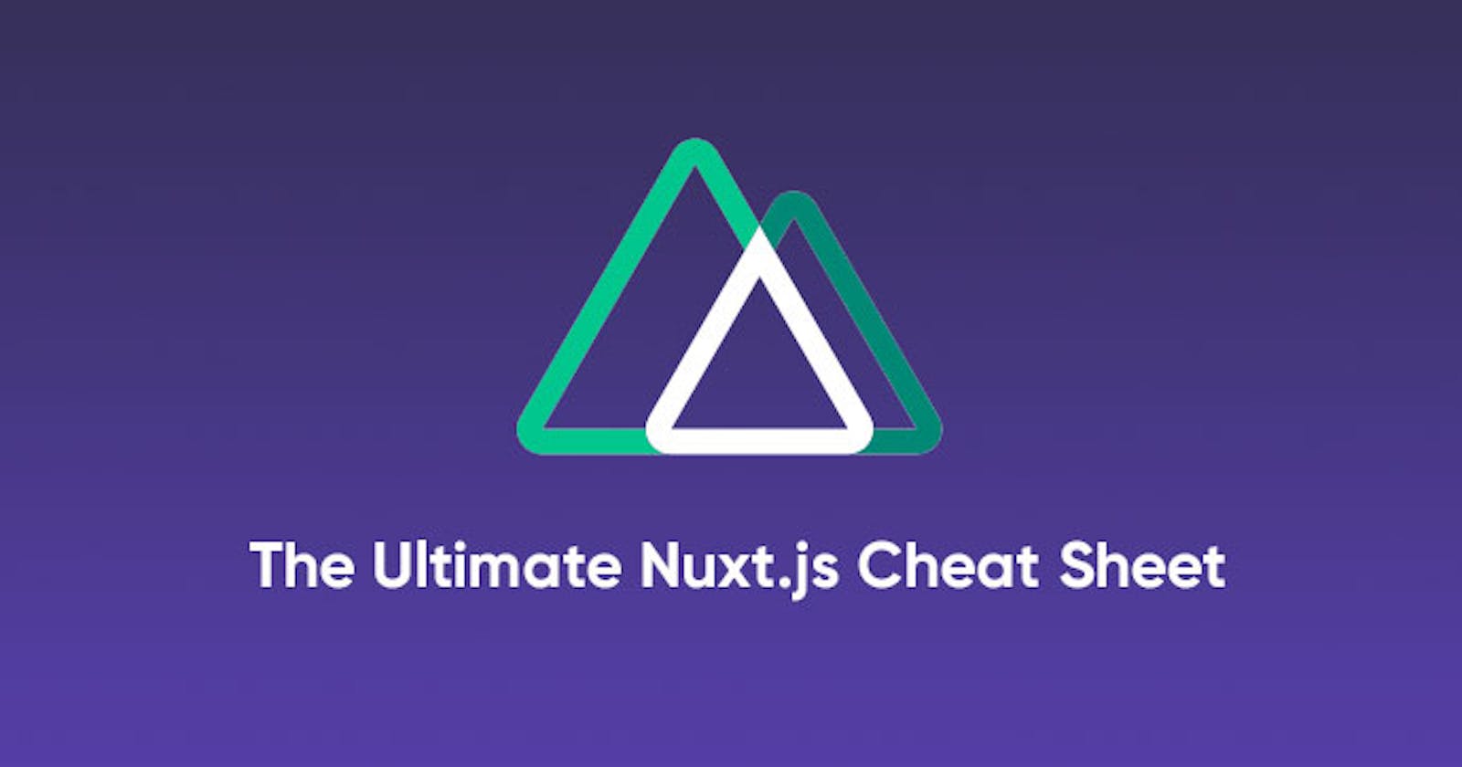 Nuxt.js Cheat Sheet