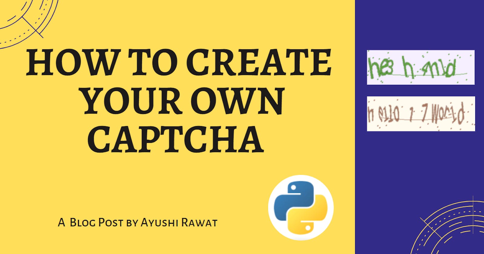 How to create your own captcha with python