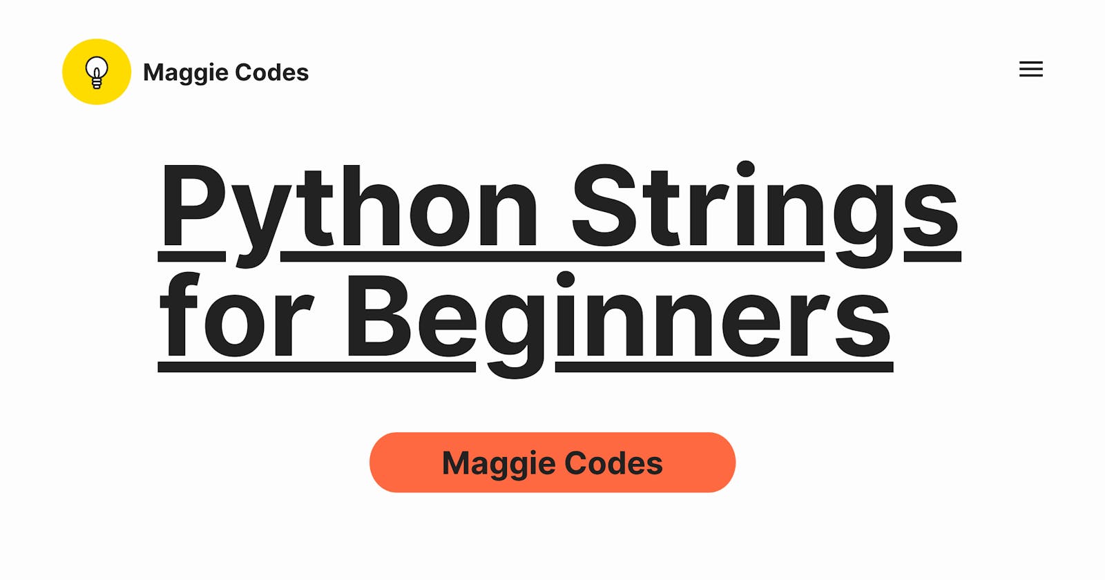 Python Strings for Beginners