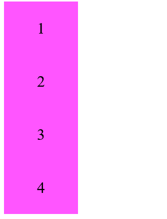 Flex direction is set to column reverse