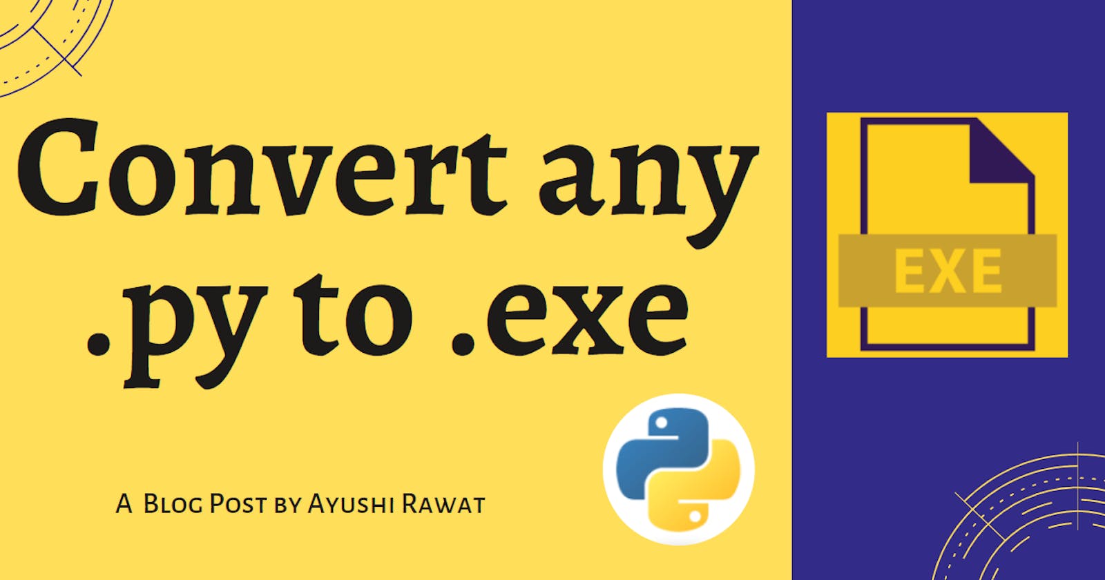 Convert any .py to .exe with python
