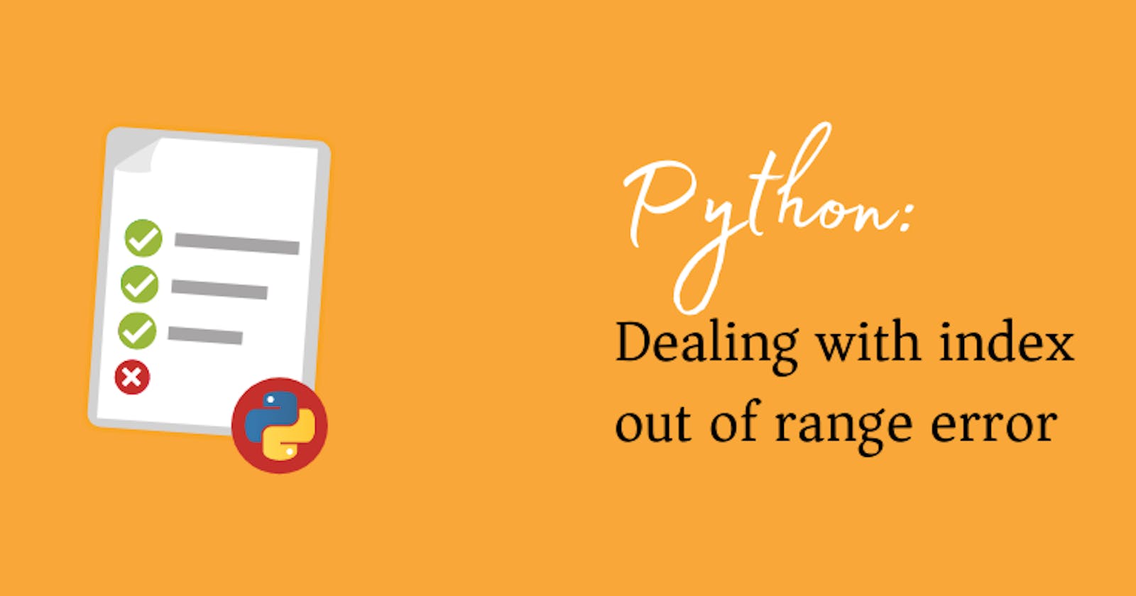 How to Handle Error in Python