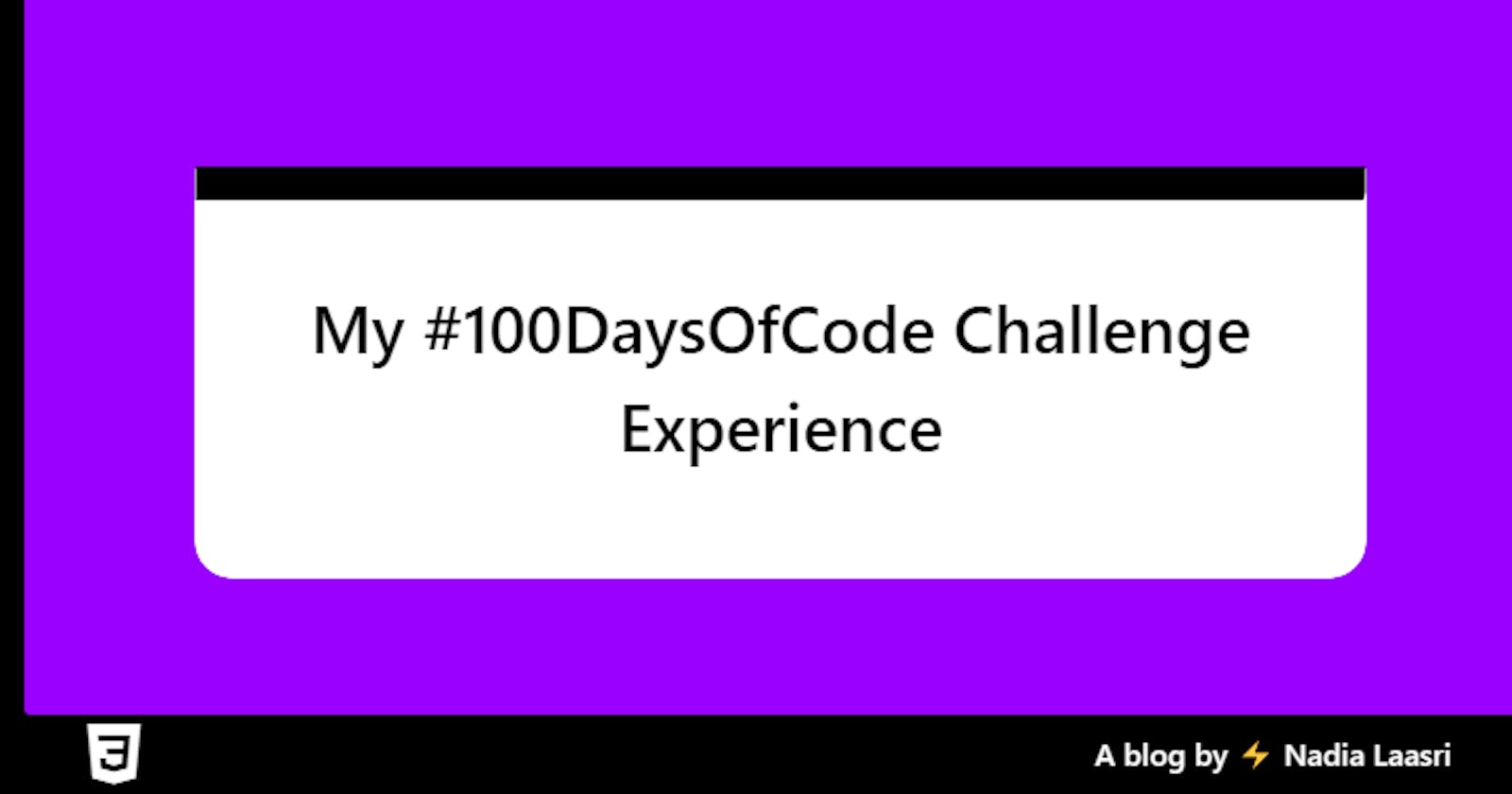 My #100DaysOfCode Challenge Experience Went Well!