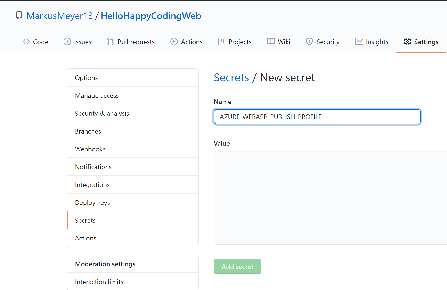 HelloHappyCoding-GitHubAction-Secret.png