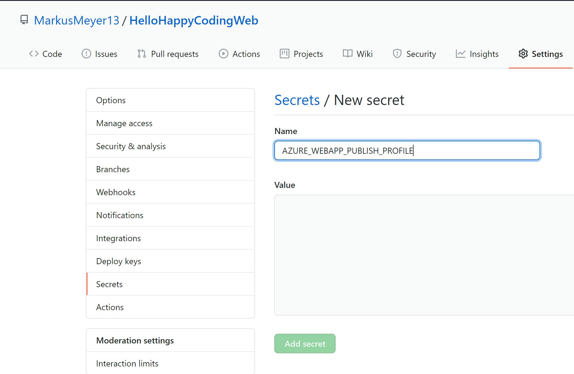 HelloHappyCoding-GitHubAction-Secret.png