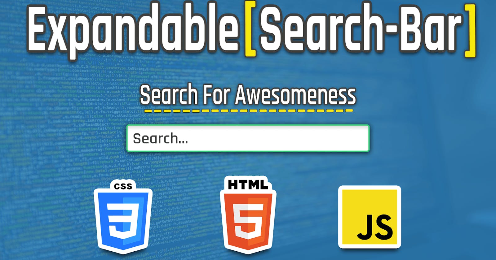 Let’s Create an Expandable Search Bar on Vanilla JS and CSS With Animation