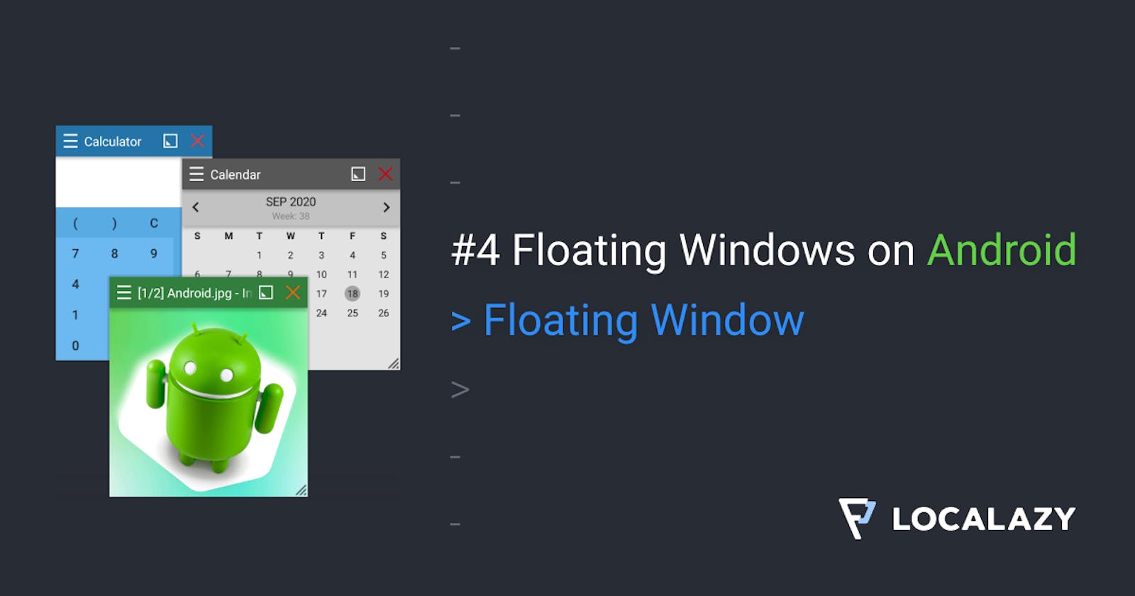 #4 Show windows floating over other apps on Android