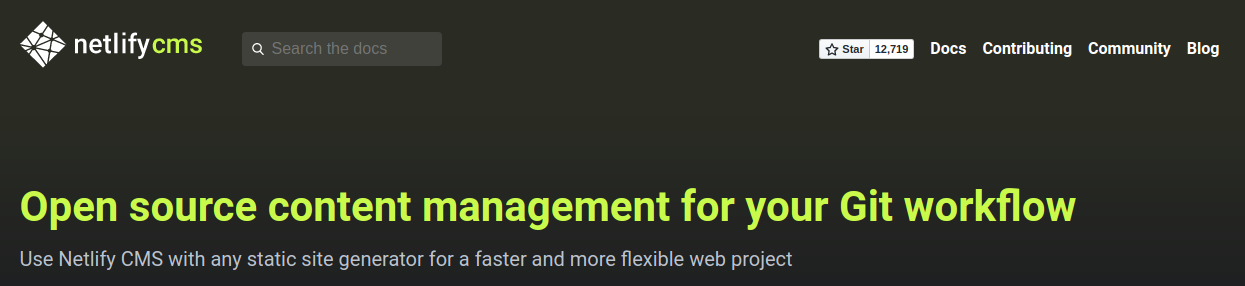 Netlify CMS & Next.js Series