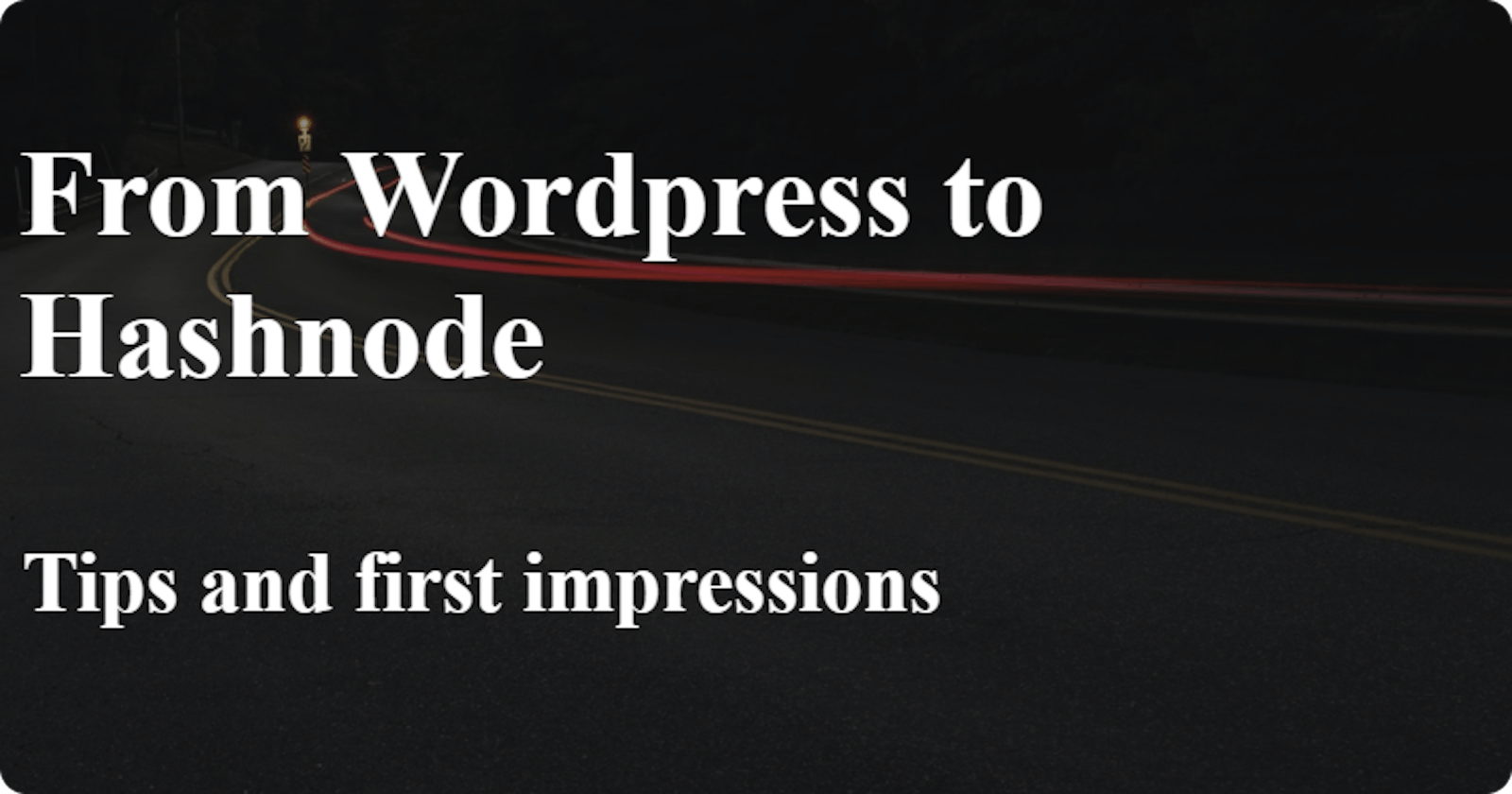Migrating from GoDaddy's WordPress hosting to Hashnode