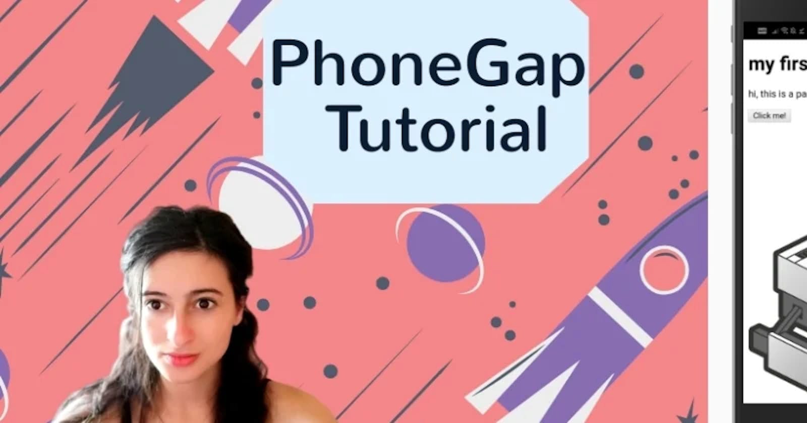 How To Create An App In 10min with PhoneGap + Tips