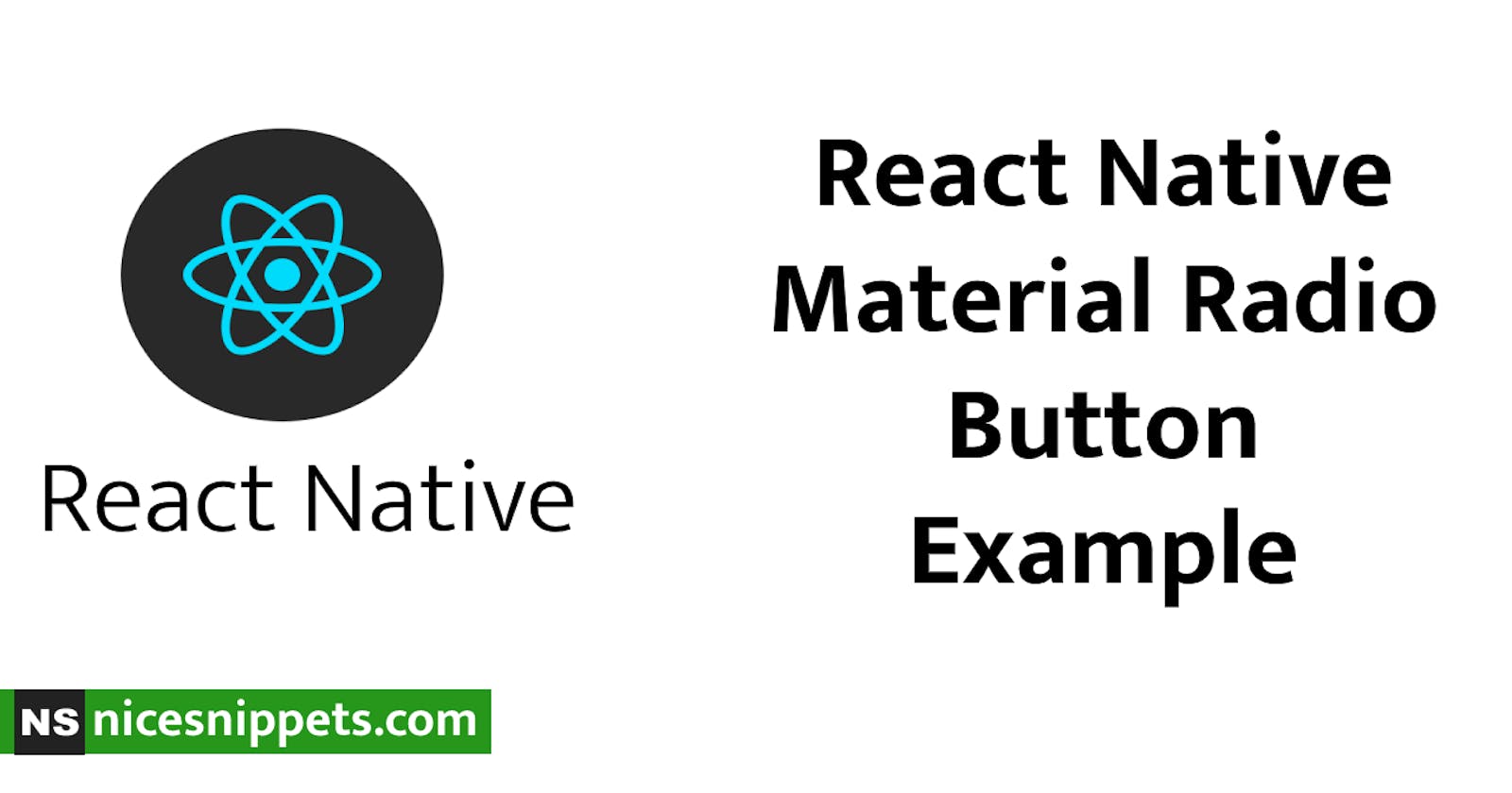 React Native Material Radio Button Example