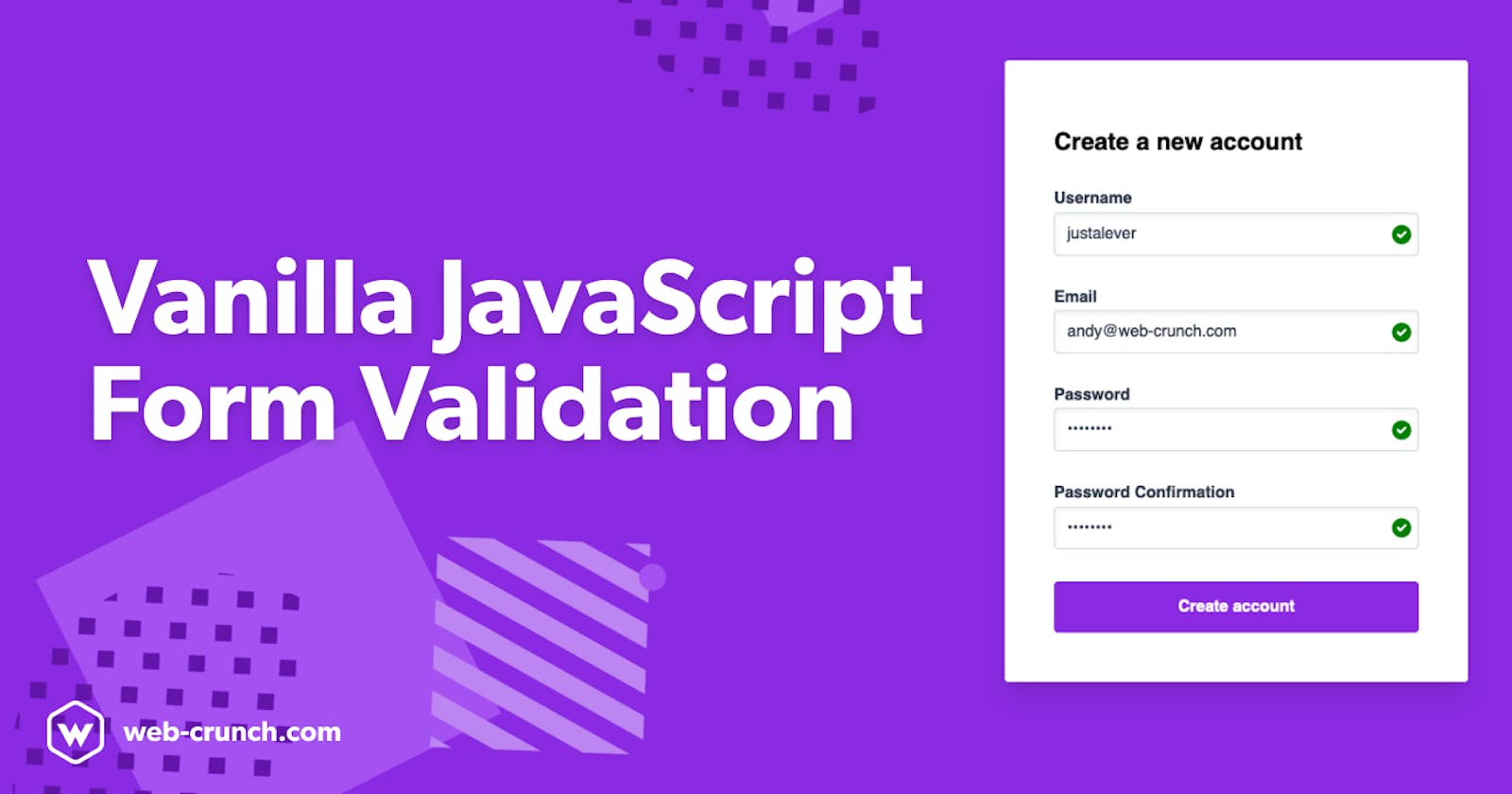Vanilla JavaScript Form Validation