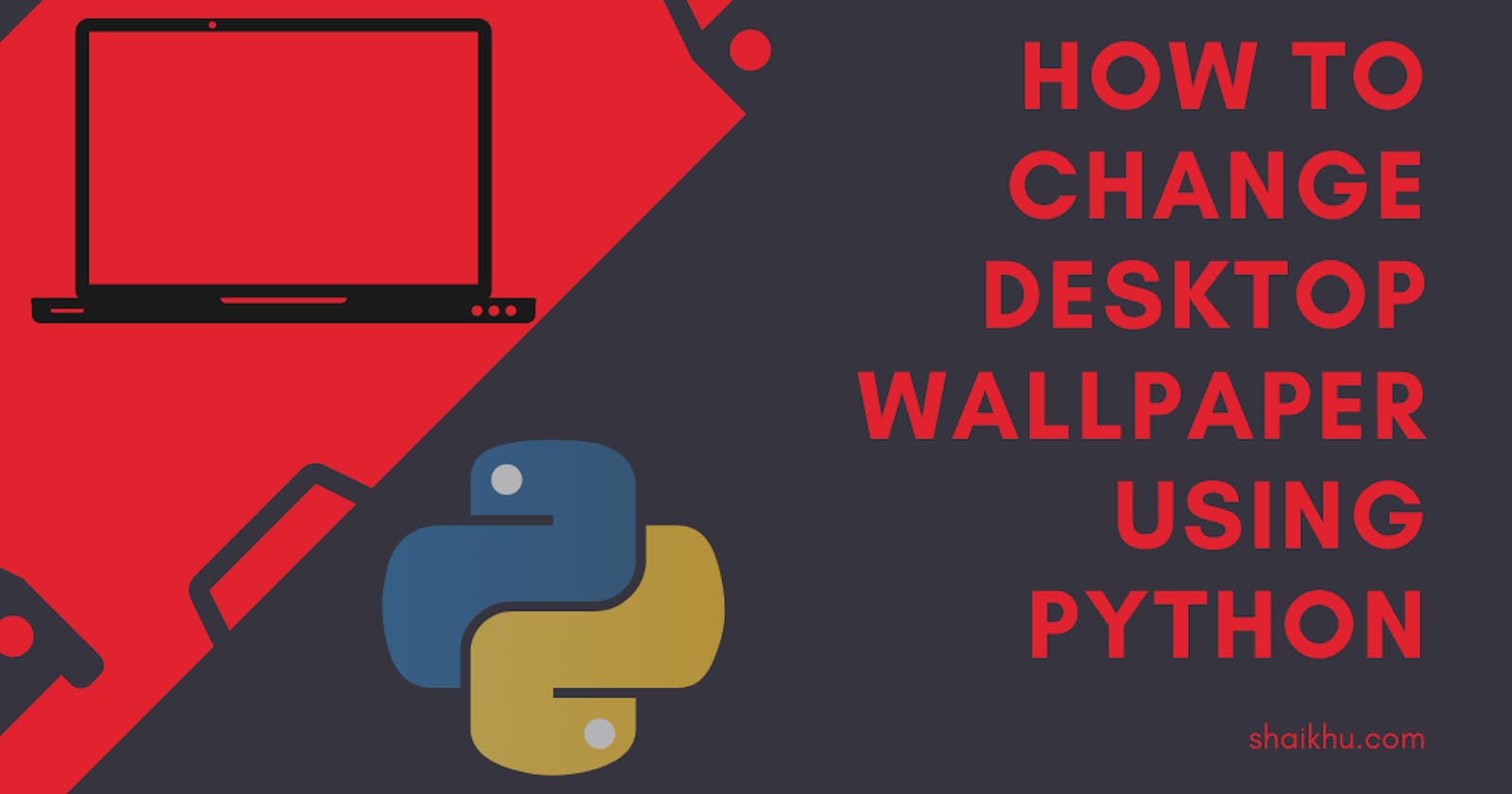 How to auto change desktop wallpaper every minute using Python