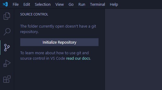 Init Repo on VSCode
