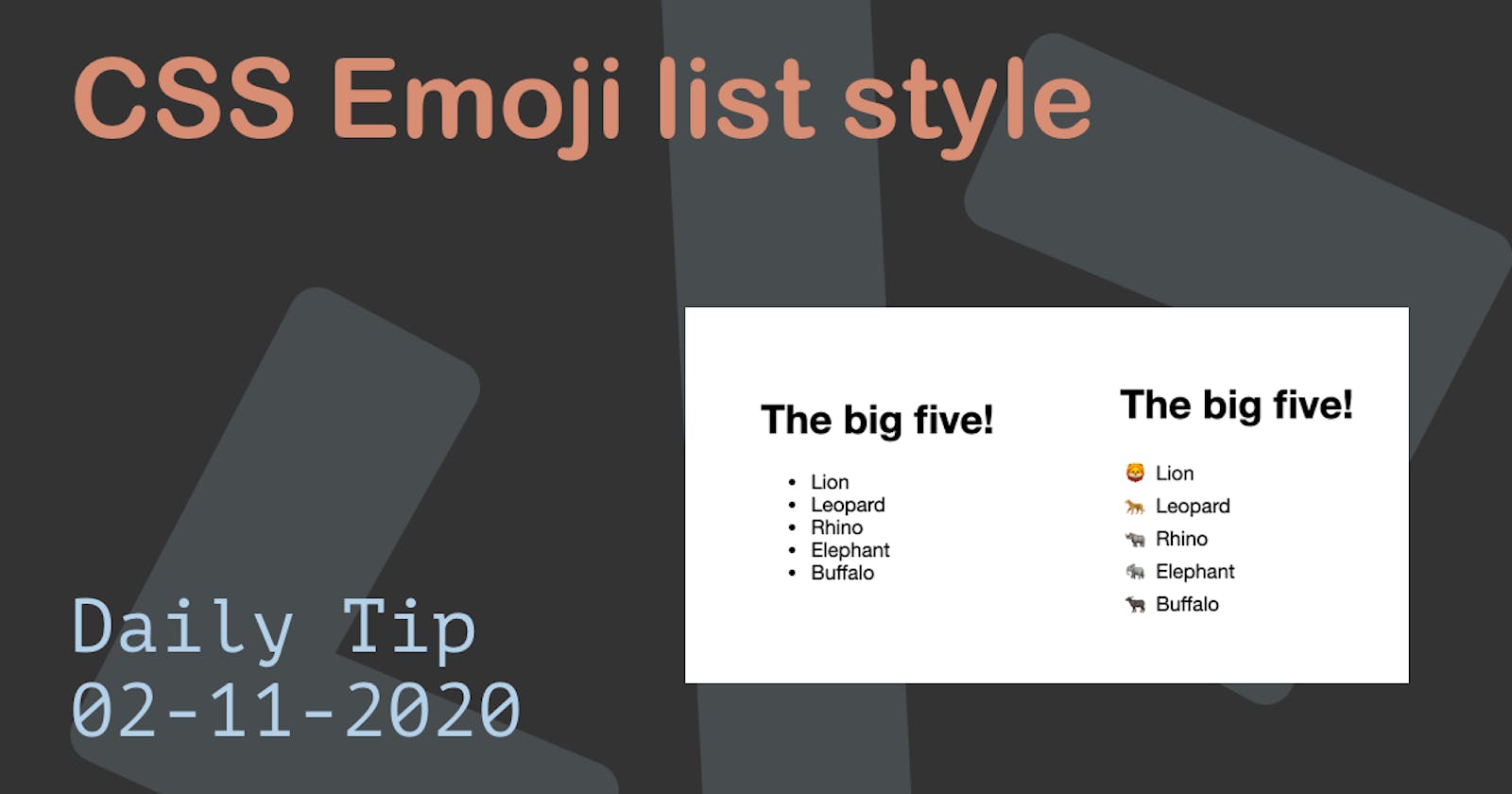 CSS Emoji list style