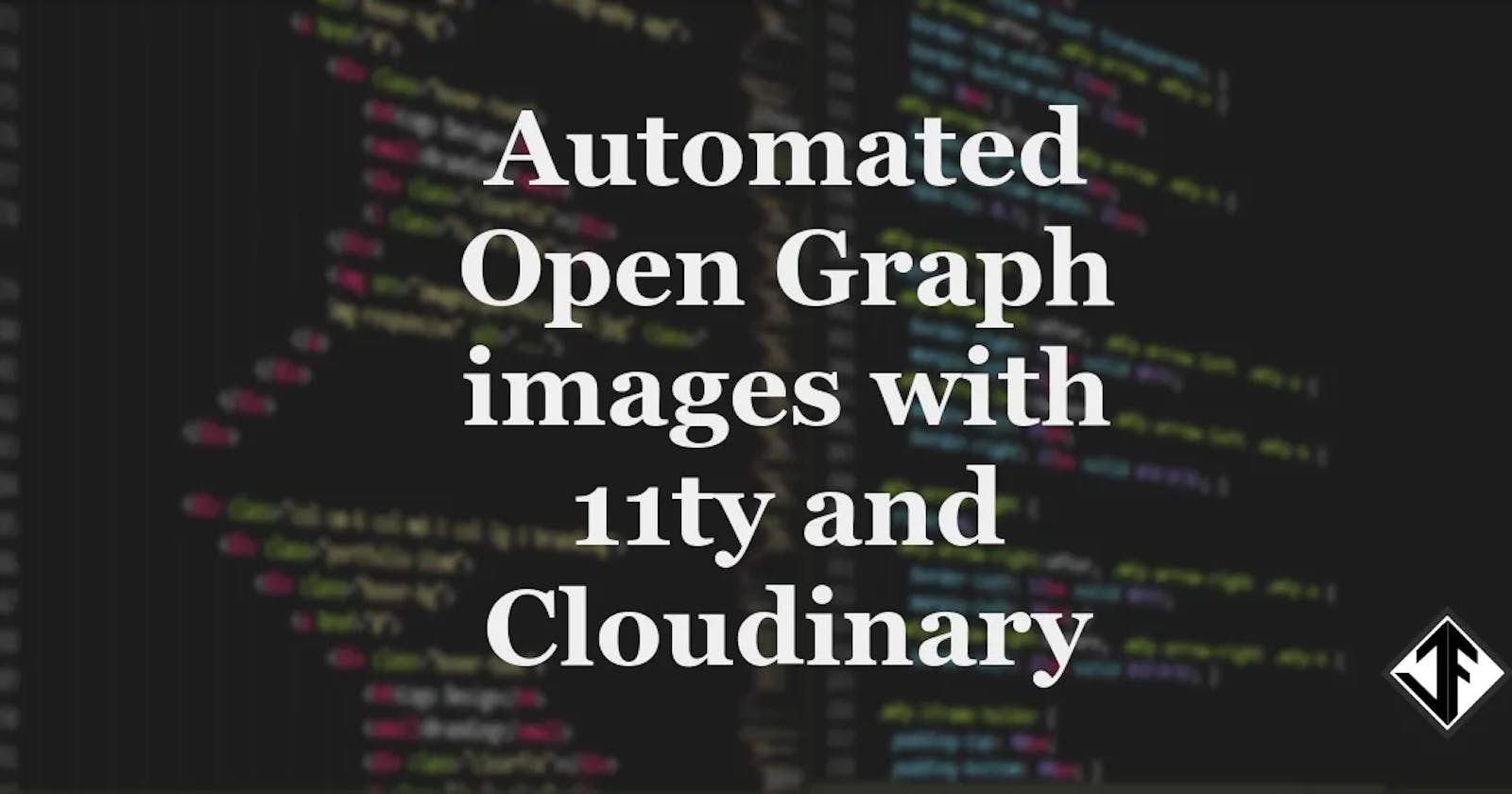 Automated Open Graph images with 11ty and Cloudinary