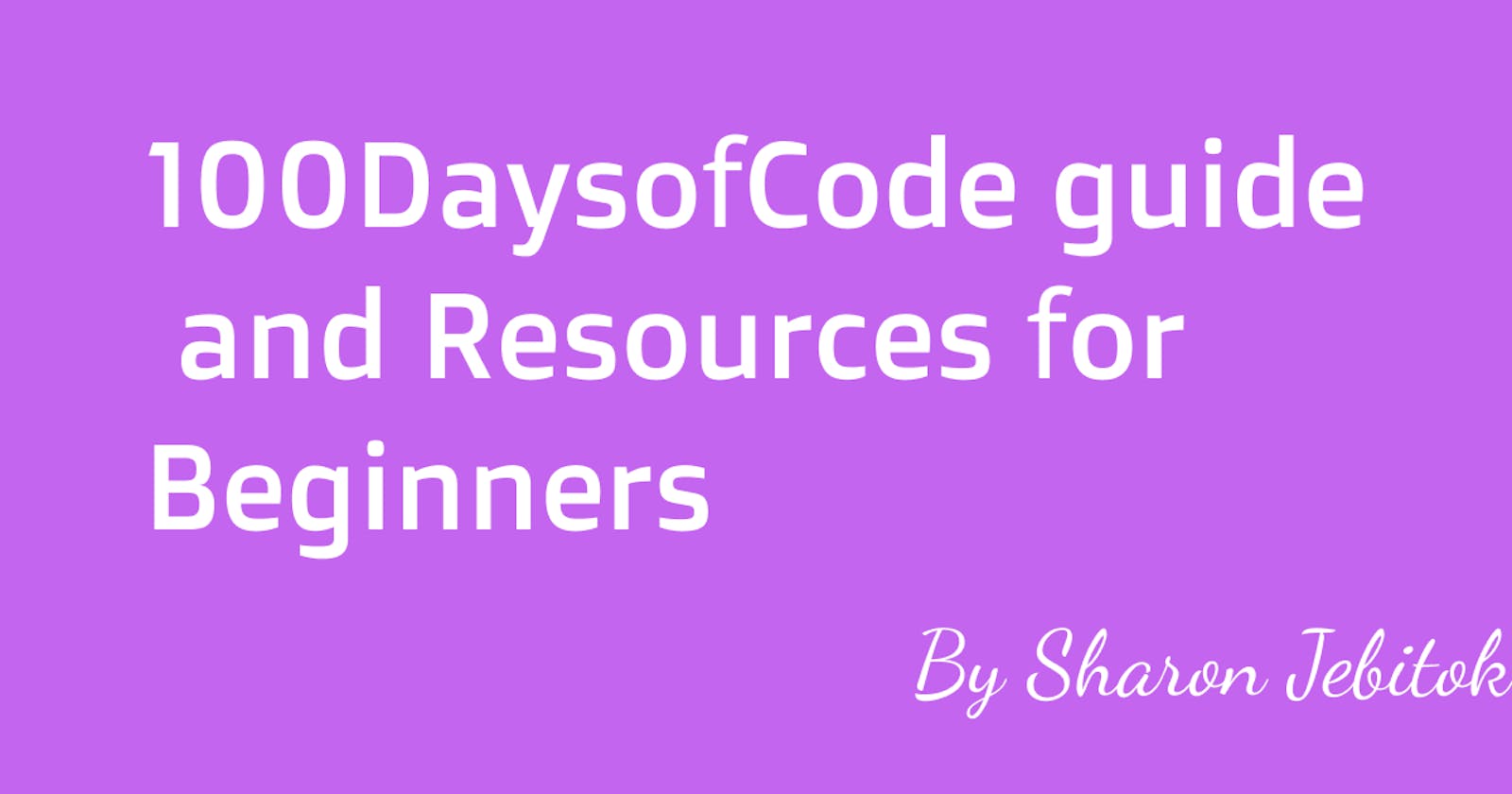 #100daysofcode for Beginners