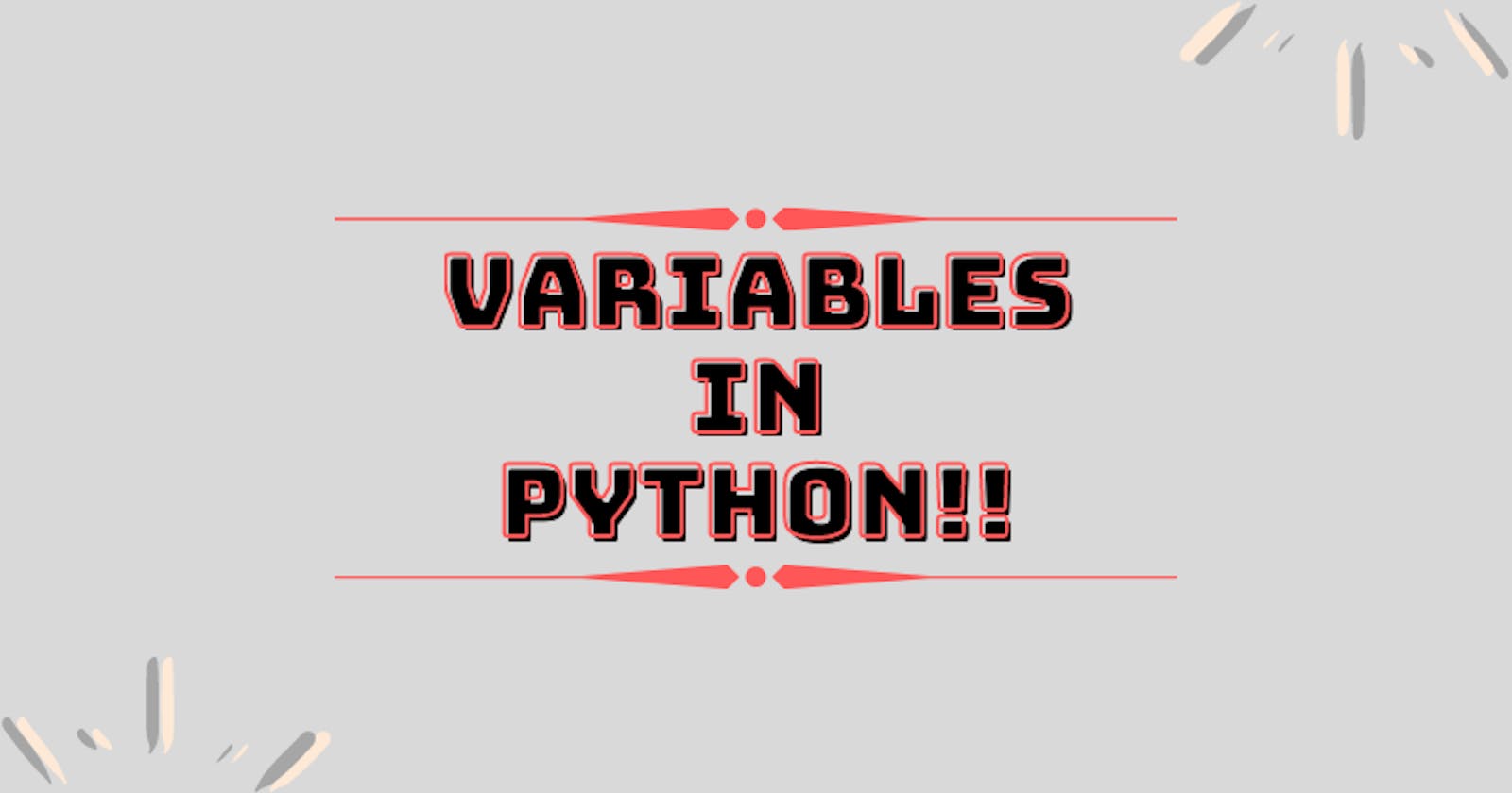 Variables in python!