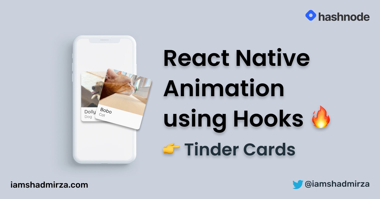 React Native Animation using Hooks: Tinder Cards