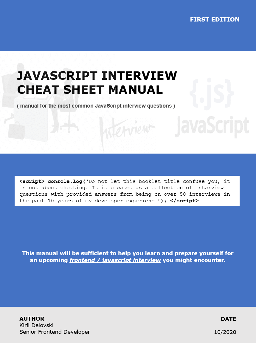 28 Javascript Common Interview Questions