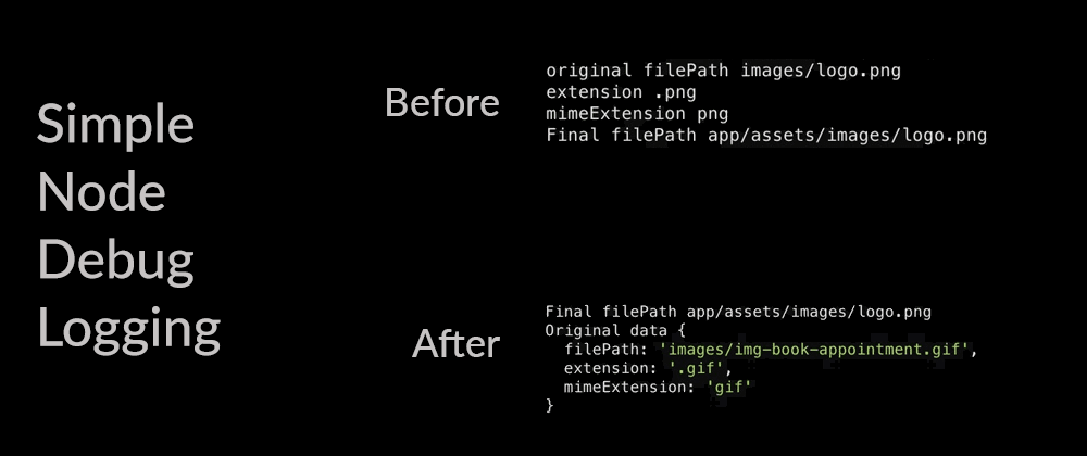Simple node debug logging