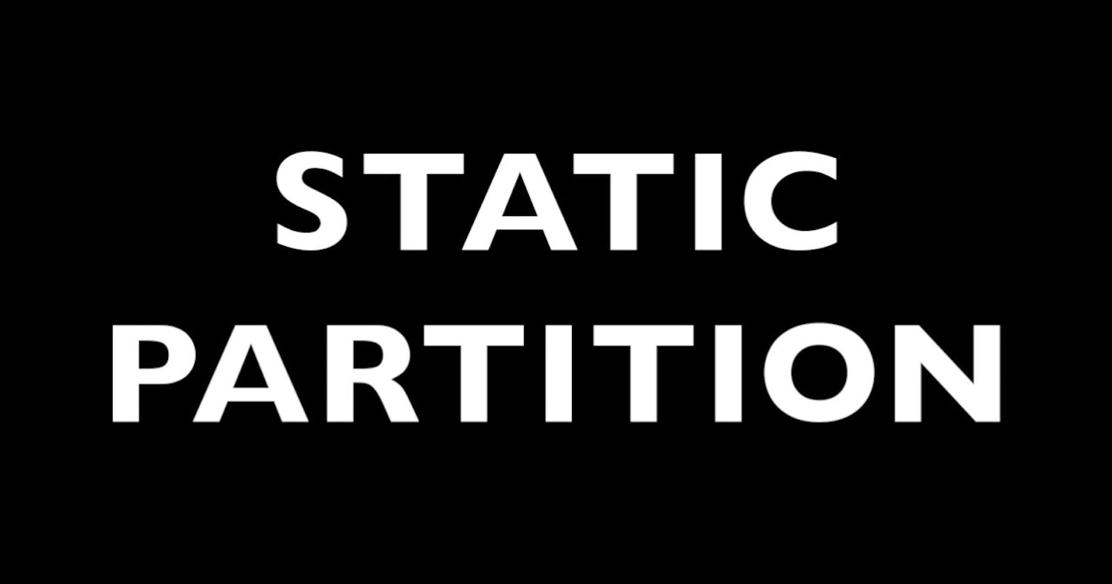 How to Increase or Decrease the Size of Static Partition in Linux.