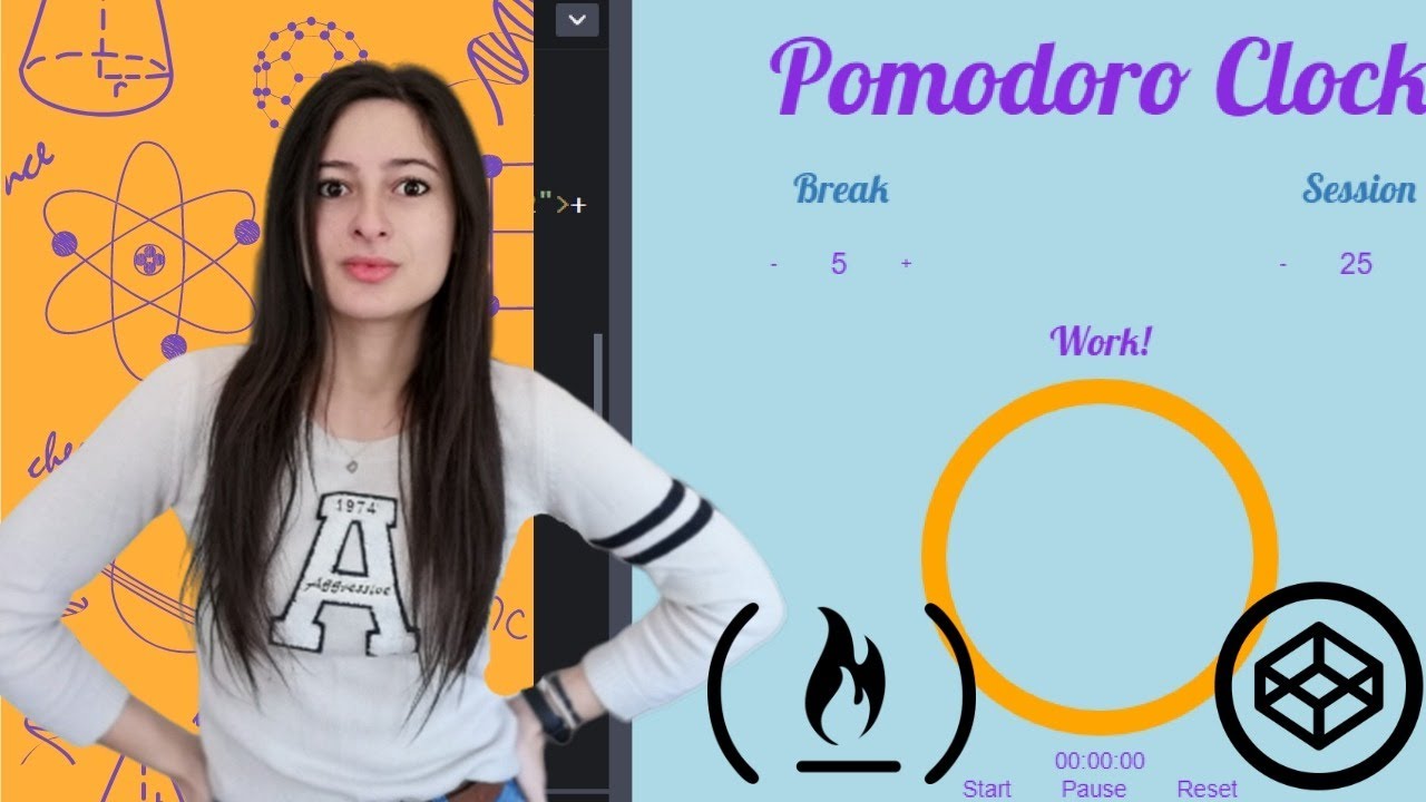 🌍Pomodoro Timer By FreeCodeCamp (JS) [YouTube LIVE]