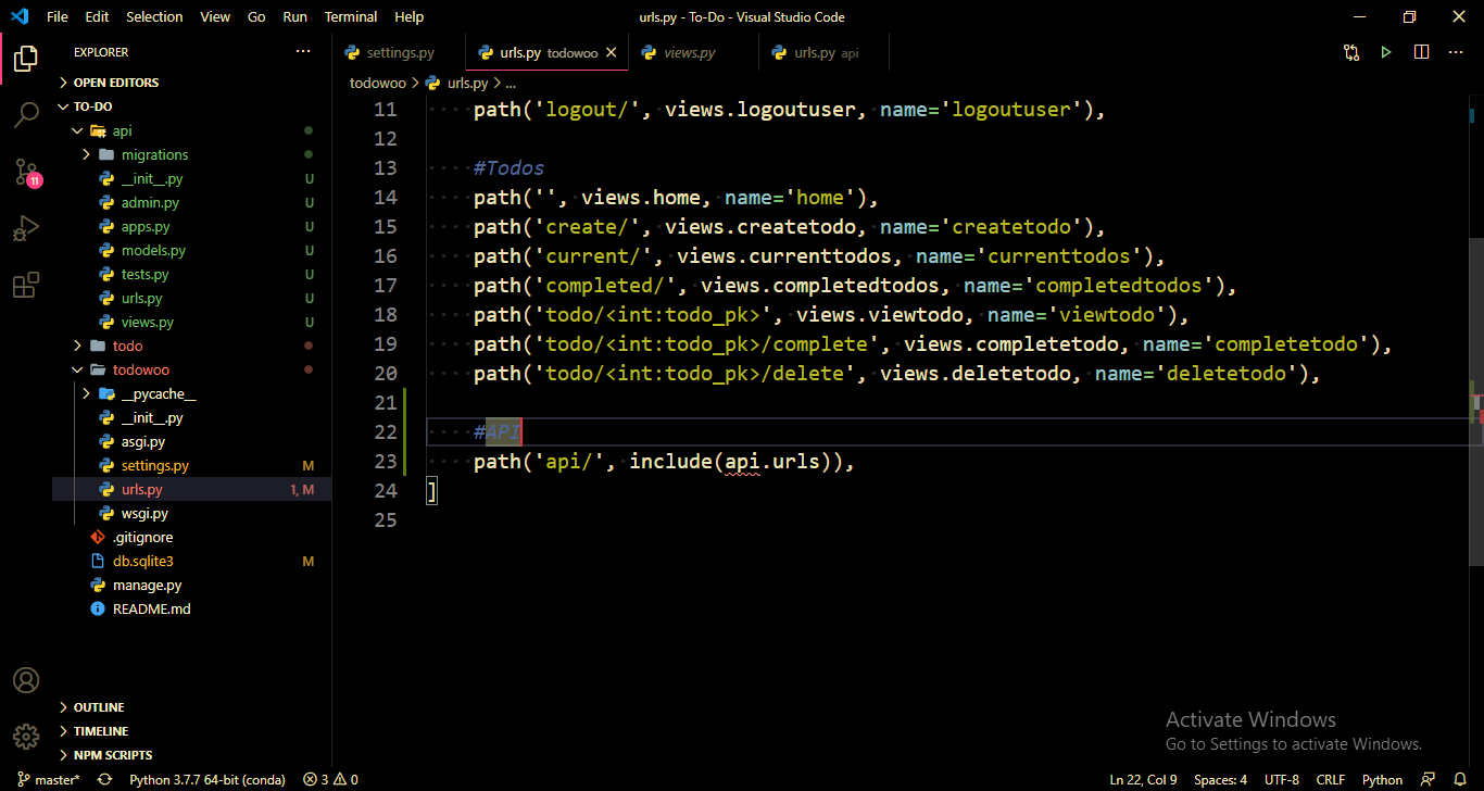 Creating Python APIs - The Django REST Framework. Adding The API To An ...