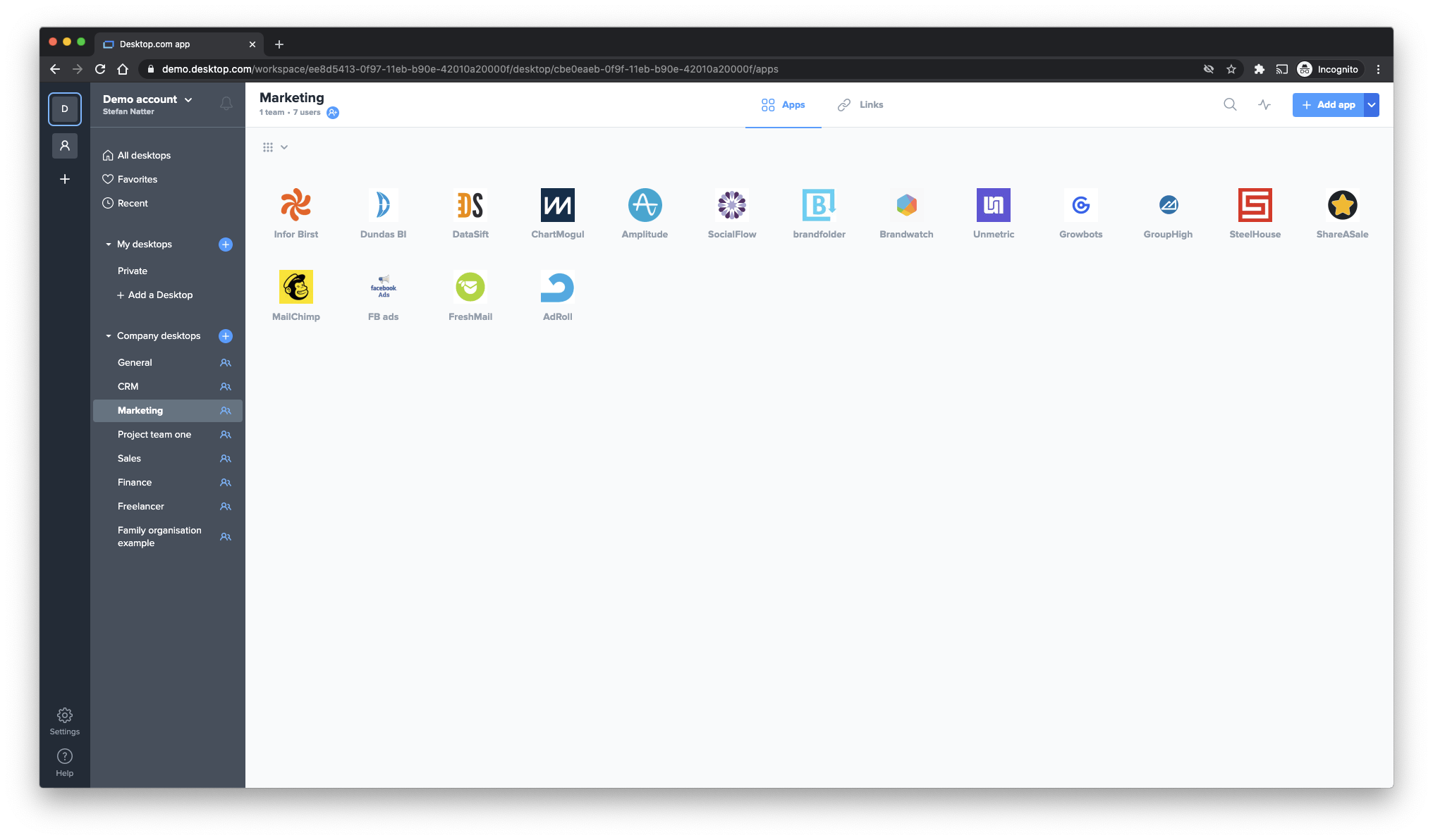 Desktop.com - Apps