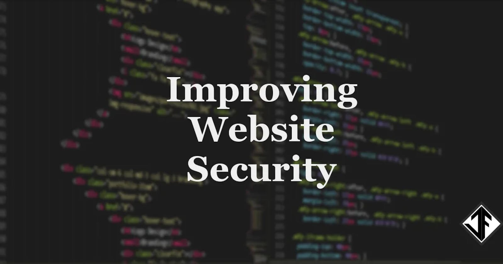 Improving Website Security