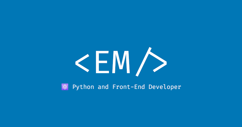  | Python and Front-End Developer