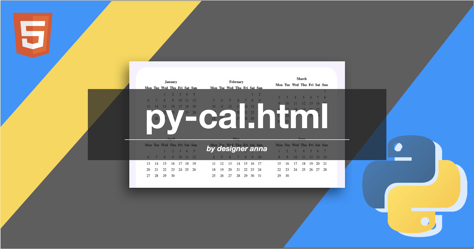Python calendar output in HTML format